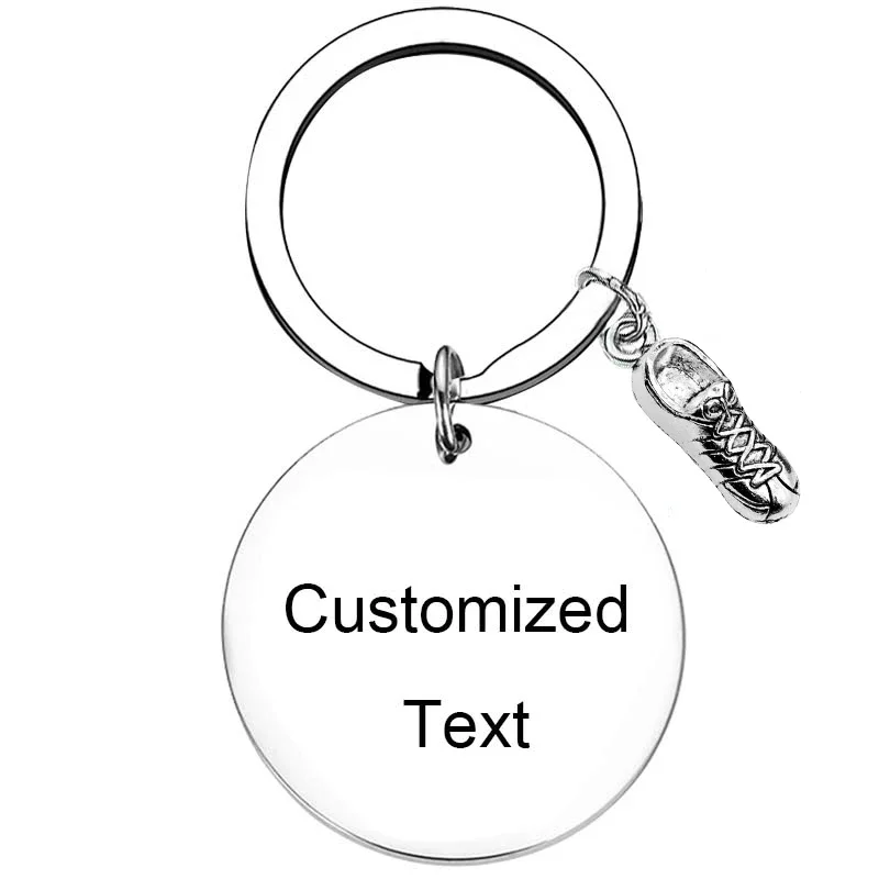 Personalized Custom Runners Charm Keychain, Running Jewelry, Marathon Runners Gifts For Men and Boys