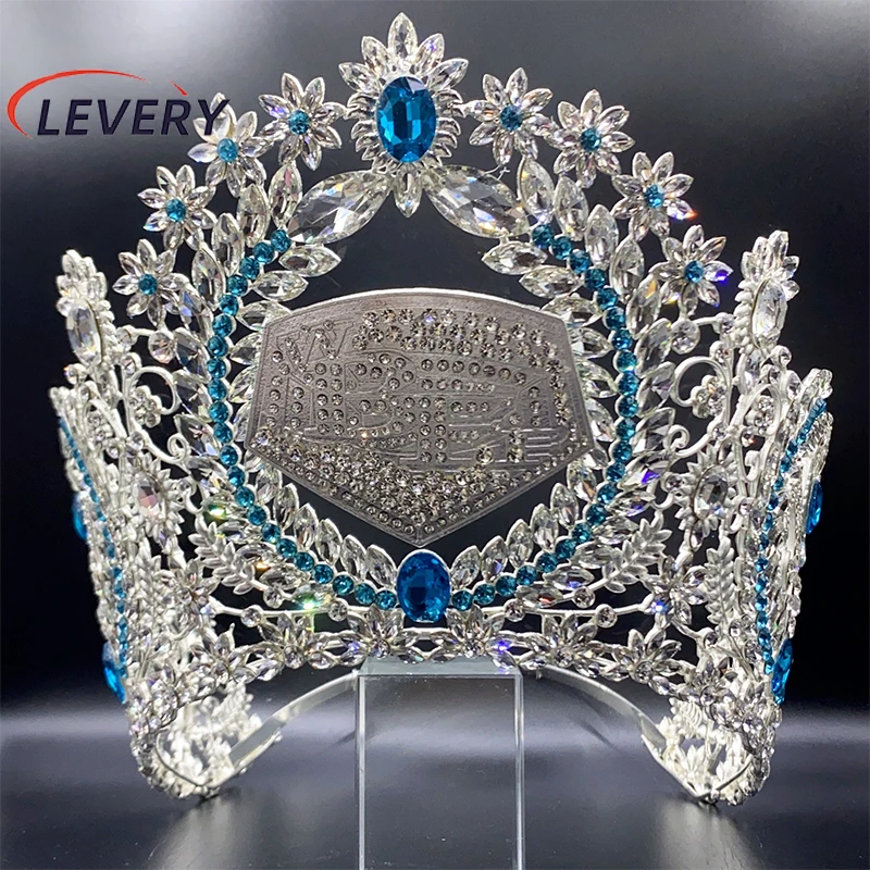 

Levery New 2024 Miss Crown Headdress Bride Tiaras and Crowns Prom Wedding Hair Jewelry Accessories