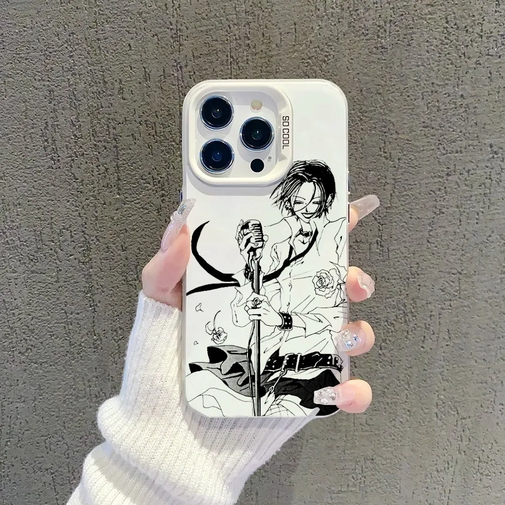 Anime Nana Osaki Line Phone Case Phone Case For IPhone 16 15Plus 14 13 12mini 11ProMax Shockproof Candy Matte Back Cover