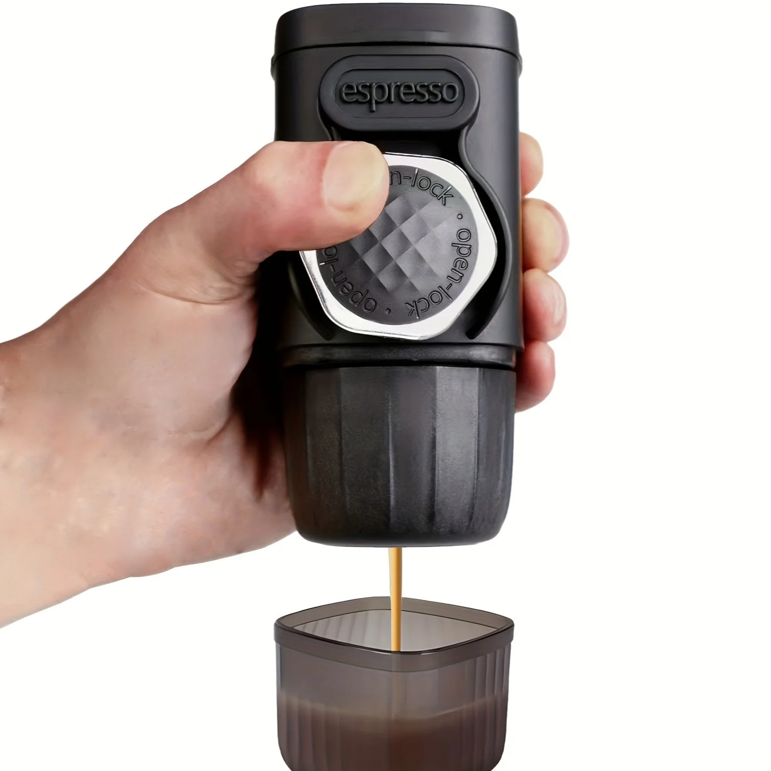 Espresso Coffee Maker - Portable, Manual, No Electricity Needed,