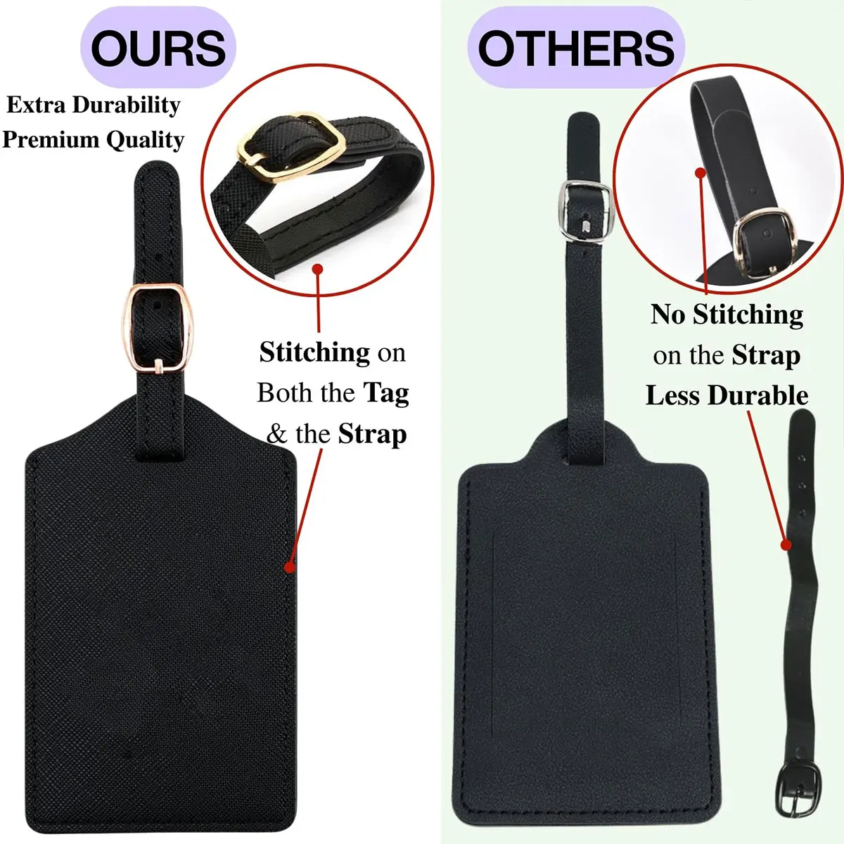 علامة الأمتعة المصنوعة من جلد البولي يوريثان للسفر - علامة تعريف حقيبة السفر المتينة مع غطاء الخصوصية وفتحة بطاقة الاسم (A-Z) liu #5