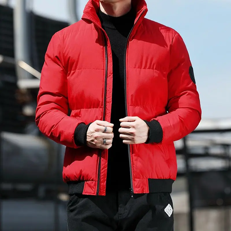 

​All Match Men's Winter Warmth Quilted Coat Lightweight Youth Student Jacket​