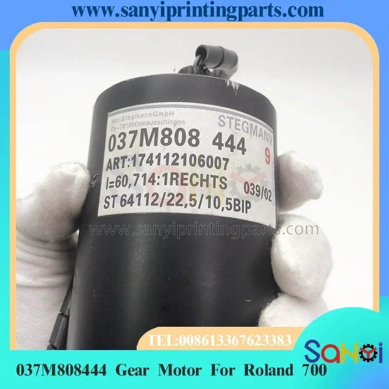 95% Original New 037M808444 Motor 80.37M44-80804 Gear Motor 037M 808 444 Ink Key Engine For Roland 700 Machine Parts