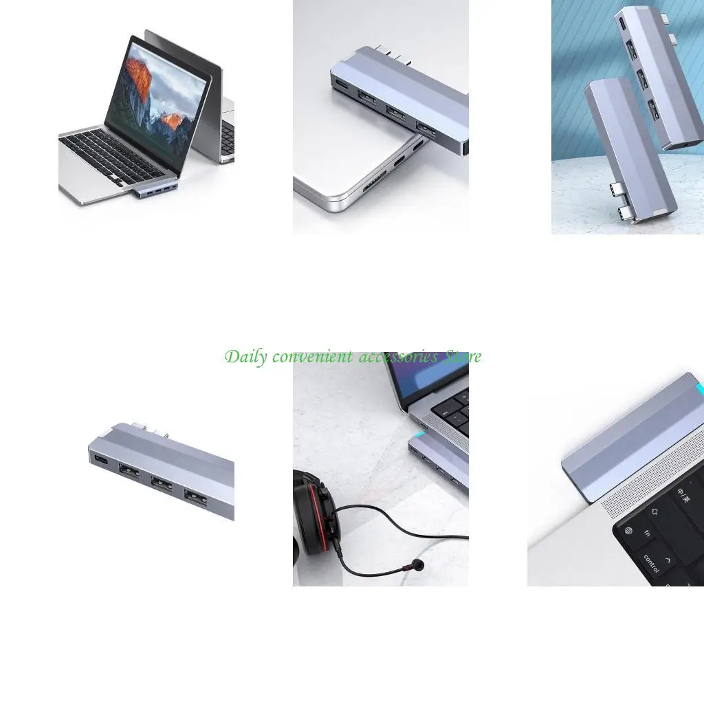 

97qb обновление тип C Hub USB3.2, совместимая с док-станцией PD 100W USB Hub