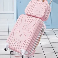 Children Lovely Rolling Luggage Set for Women Trolley Suitcase Girls Pink Spinner Brand Carry-Ons Luggage Travel Bag with Handba 3