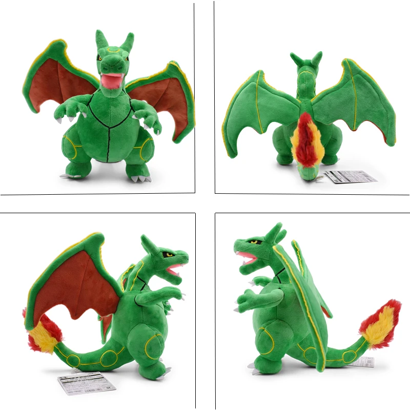 Rayquaza fusível Charizard Pokémon Plush Doll, brinquedos animais macios, grande presente, quente