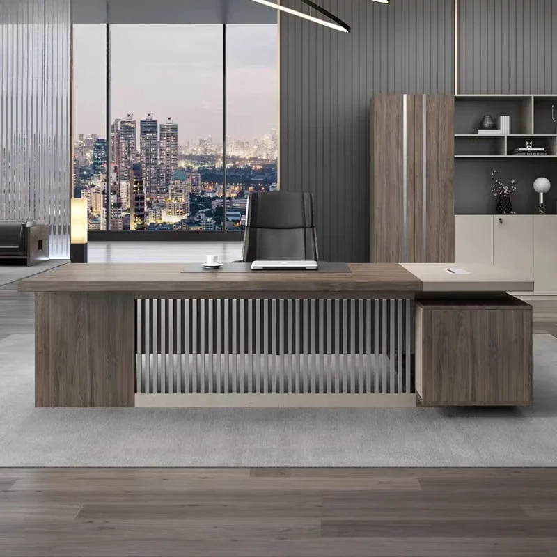 

L Shaped Study Computer Table Drawer Cheap Executive Office Desks Storage Woode Writing Mesas De Computador Office Furniture