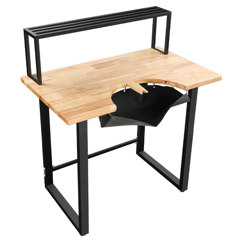 

Professional work table, jewelry processing table, with leather pocket tool rack, micro-inlaid grinding table, high-efficiency