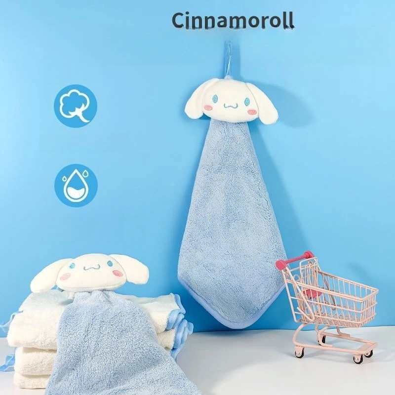 

Miniso Sanrio Yugui Dog Dog Полотенце для рук, подвесная ткань из впитывающего волокна, универсальная
