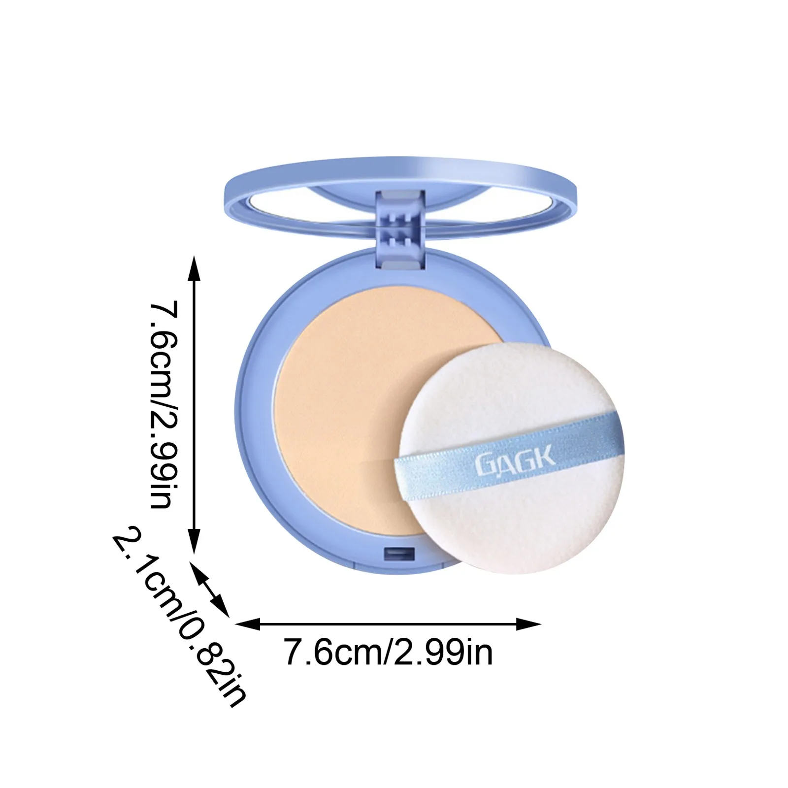 Gagk Mattes Dry And Wet Powder Powder To Set Makeup Natural Concealer Long-Lasting Waterproof Powder Facial Makeup