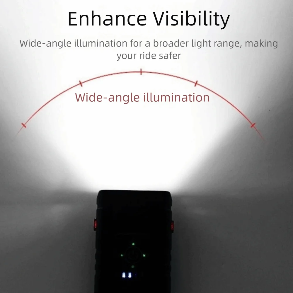 سبائك الألومنيوم LED الدراجة الجبهة ضوء مشرق ضوء USB قابلة للشحن MTB الطريق الدراجة رئيس مصباح مقاوم للماء الاستشعار الذكي #2