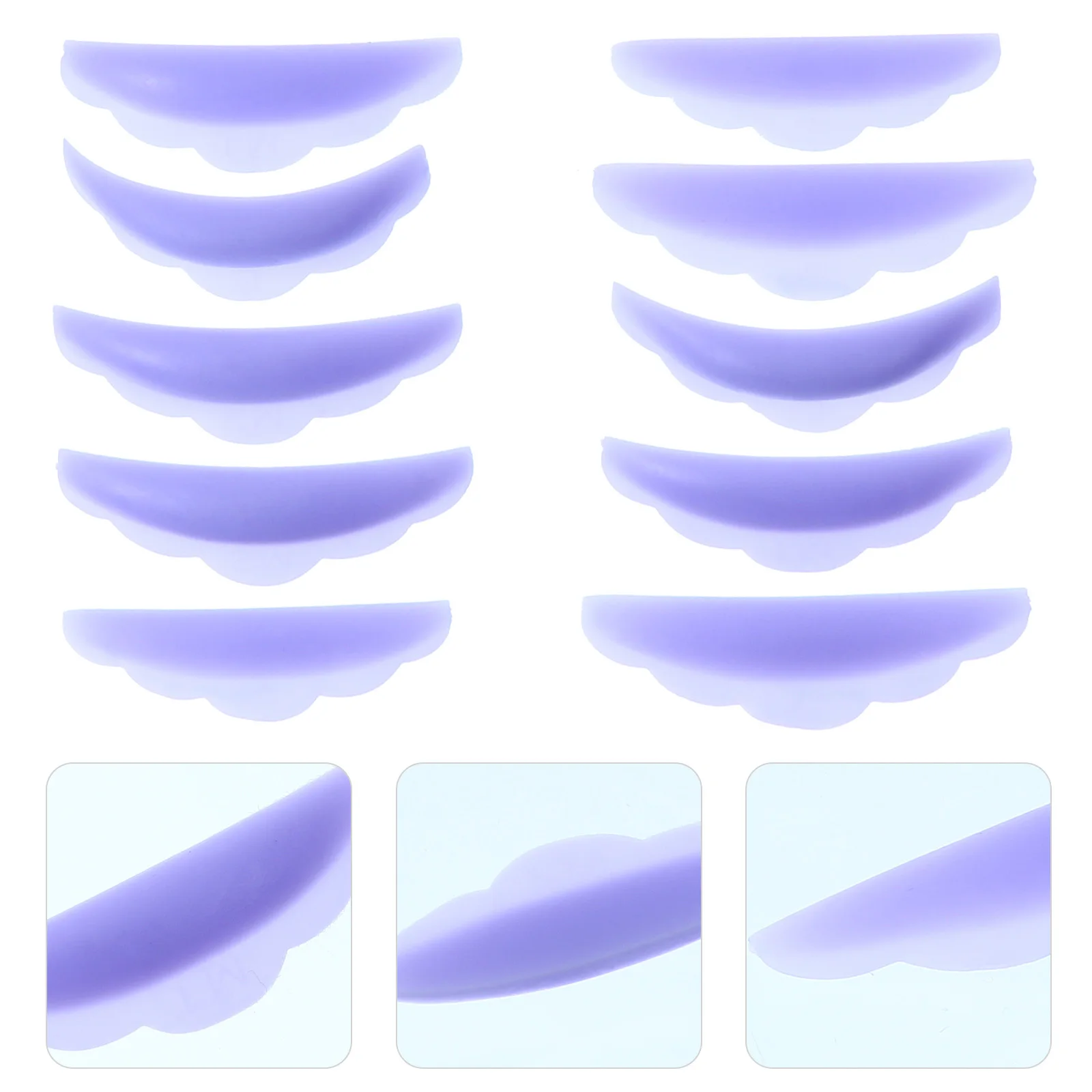 

Silicone Eyelashes Extension Gasket Pad Reusable Eyelash Perming Curler Shield Pads For Salon Makeup Tool