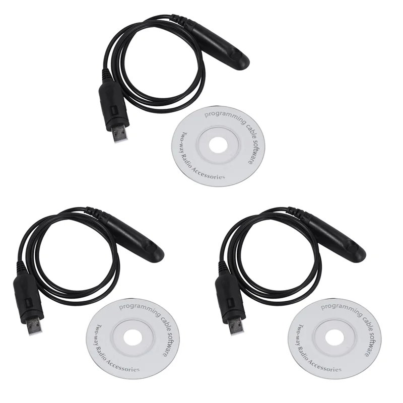 3X USB-кабель для программирования для радио Motorola HT750 HT1250 PRO5150 GP328 GP340 GP380 GP640 GP680 GP960 GP1280 PR860-ABJU