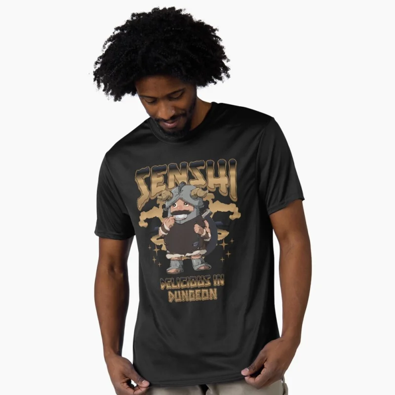 

0409 Delicious in Dungeon Gift T-Shirt for RPG Gamer Dungeon Meshi Cool Anime Fantasy Adventurers Graphic clothes All size tops