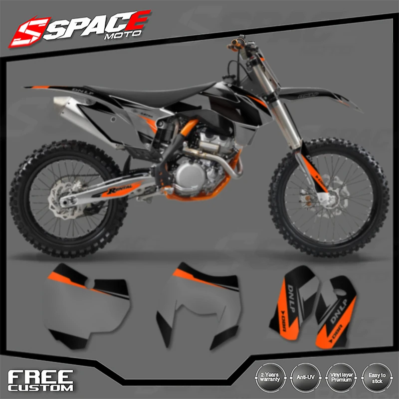 

SPACE Custom Motorcycle Graphics Background Decal for KTM 125 250 300 350 450EXC 2014-2016 SXF 2013-2015 Decals Stickers Kits 07