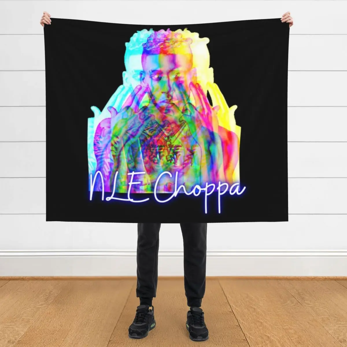 

NLE Choppa Shirt Throw Blanket Kid'S Softest Nap for sofa Blankets