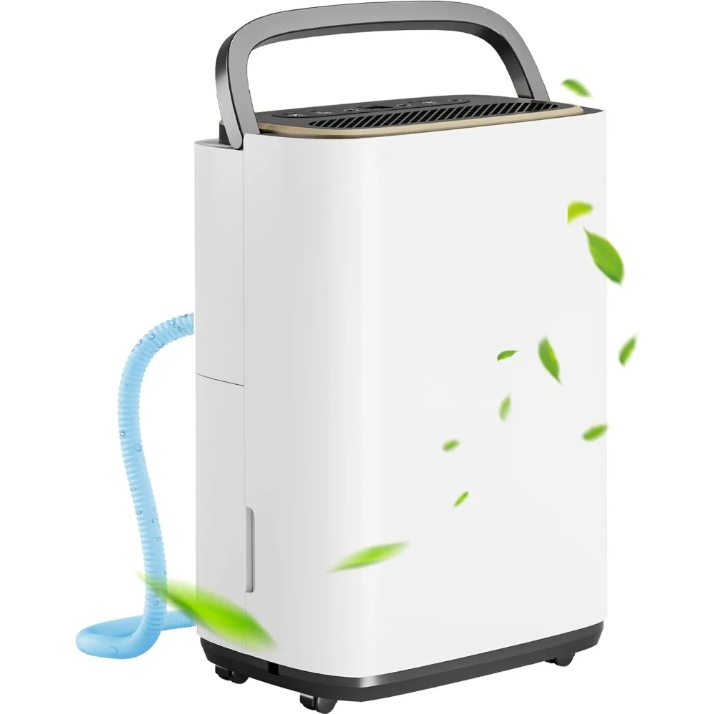

5000 Sq.Ft Dehumidifier, 50PT/24H Dehumidifiers with Hose for Basement, Large Compressor Dehumidifier for Home/Office/Bedroom/La