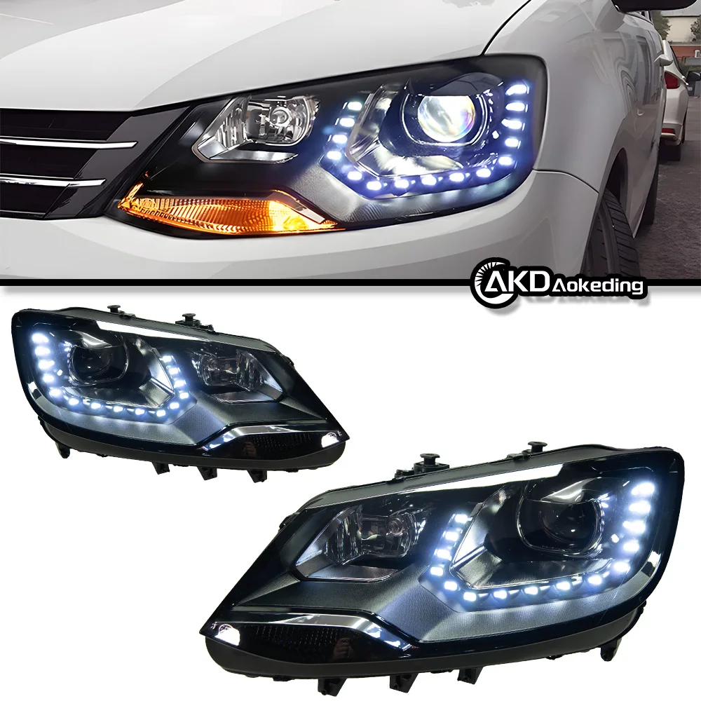 HeadLight For VW 2012-2020 Sharan автомобильные товары HeadLamp Hella LED Lights Car Accessories 2012-2020 Sh