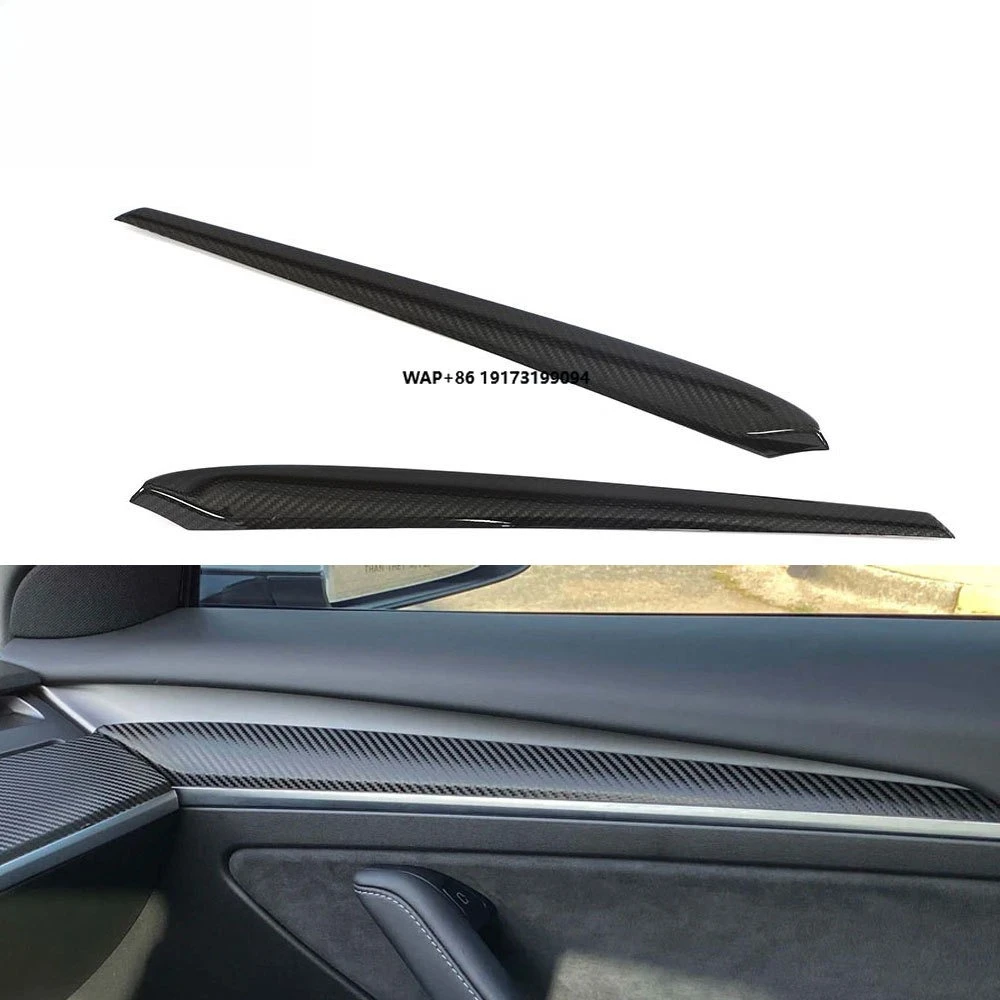 

Pre-Preg Carbon Fiber Car Door Molding Trim for T-esla Model 3 Performance Sport Utility 4-Door 2021-2023