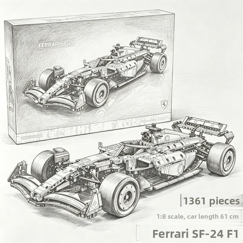modele-de-voiture-de-course-f1-sf24-a-assembler-jouet-mecanique-cadeau-d'anniversaire-pour-garcons-blocs-de-construction-de-voiture-de-course-plastique-abs