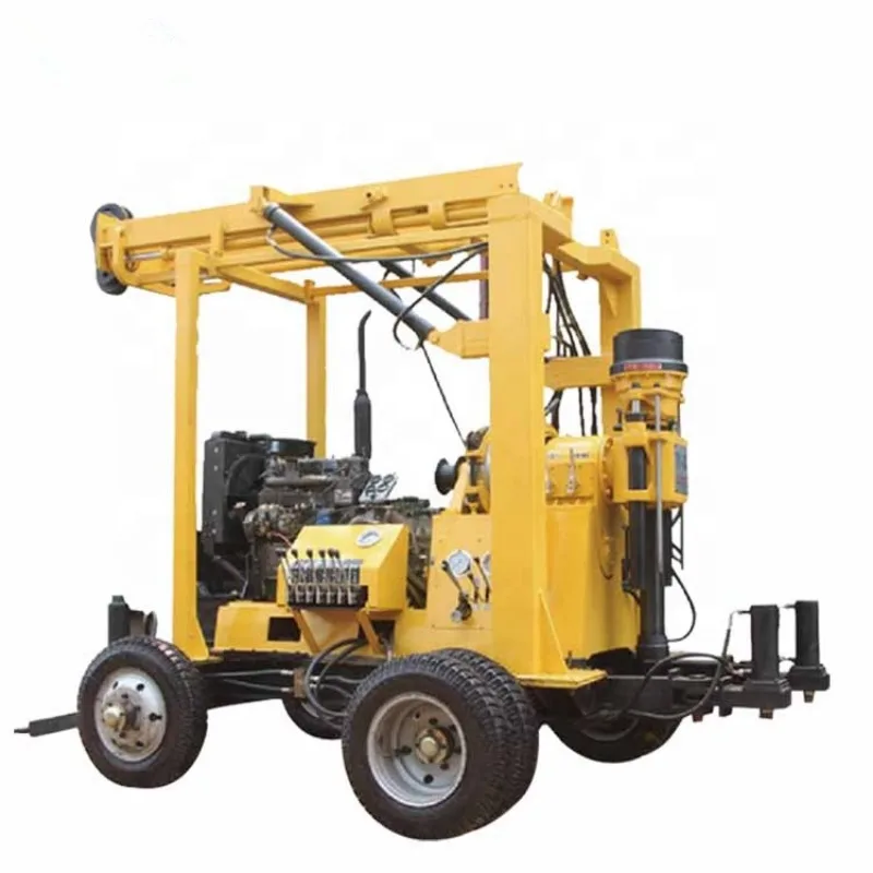 Maquina Perforadora De Pozos De Agua 100m Diesel Hydraulic Small Portable Water Well Drilling Machine Water Well Drilling Rig