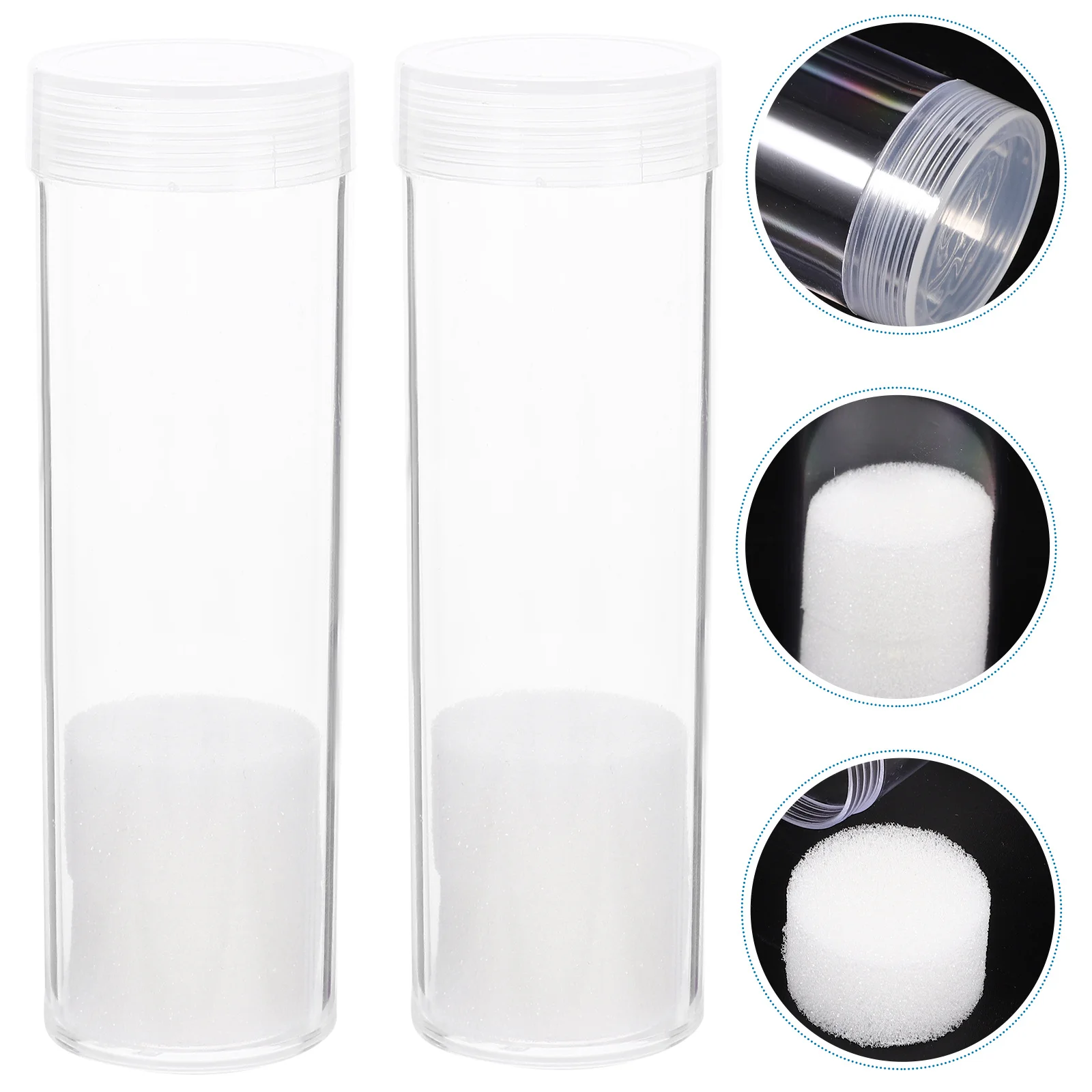10Pcs Coin Collecting Container Fine Craftsmanship Coin Storage Tube Strong Safe Material for Long Term Use Clear Display