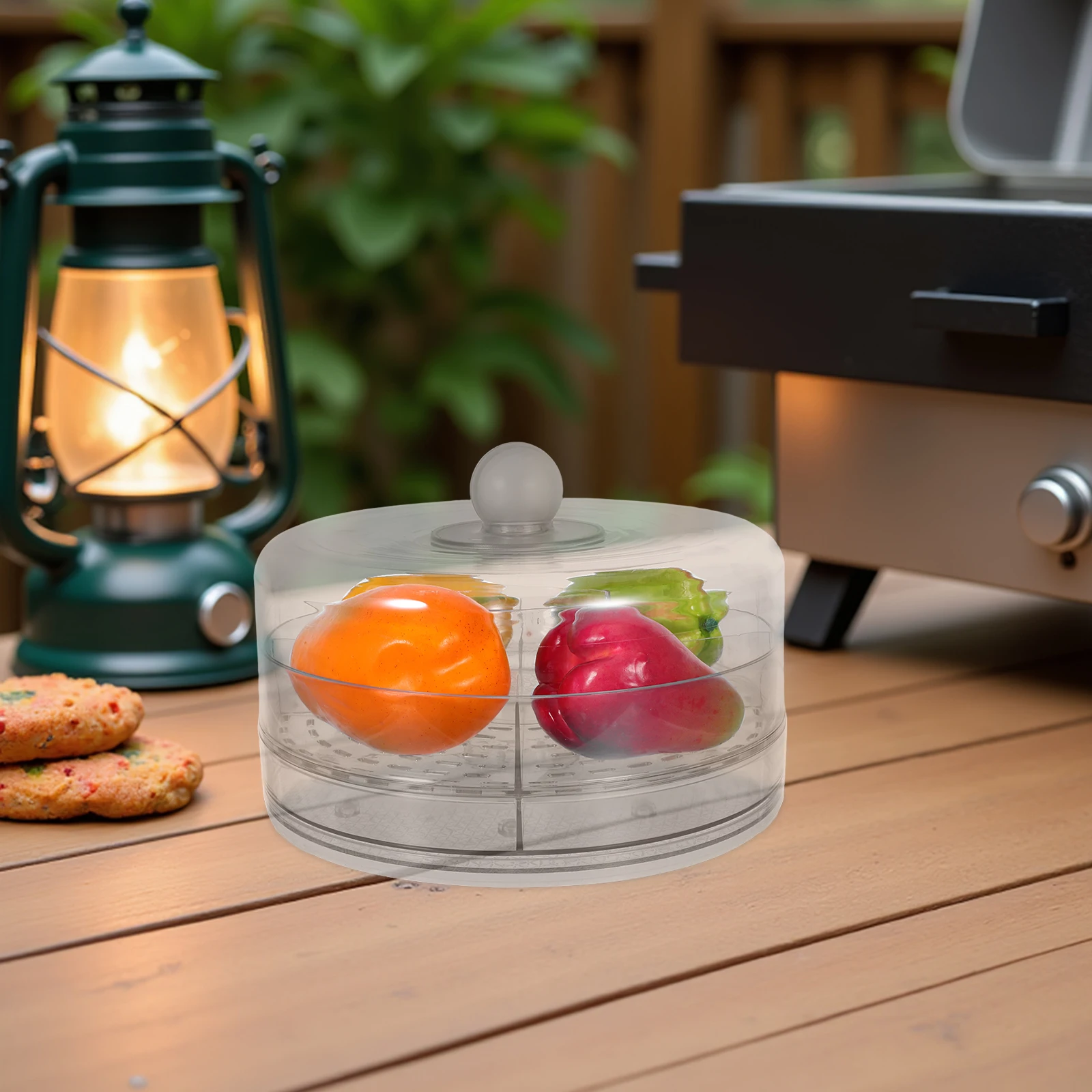 

Fruits and Vegetables Rotating Storage Tray Plastic Fresh Preservation Container