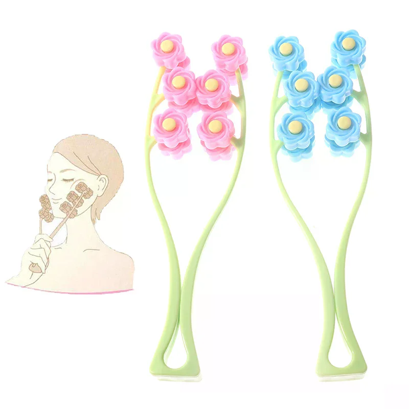 

1 шт., ролик для шеи и лица, тонкий массажер для лица, массажер для похудения, инструмент для удаления двойного подбородка