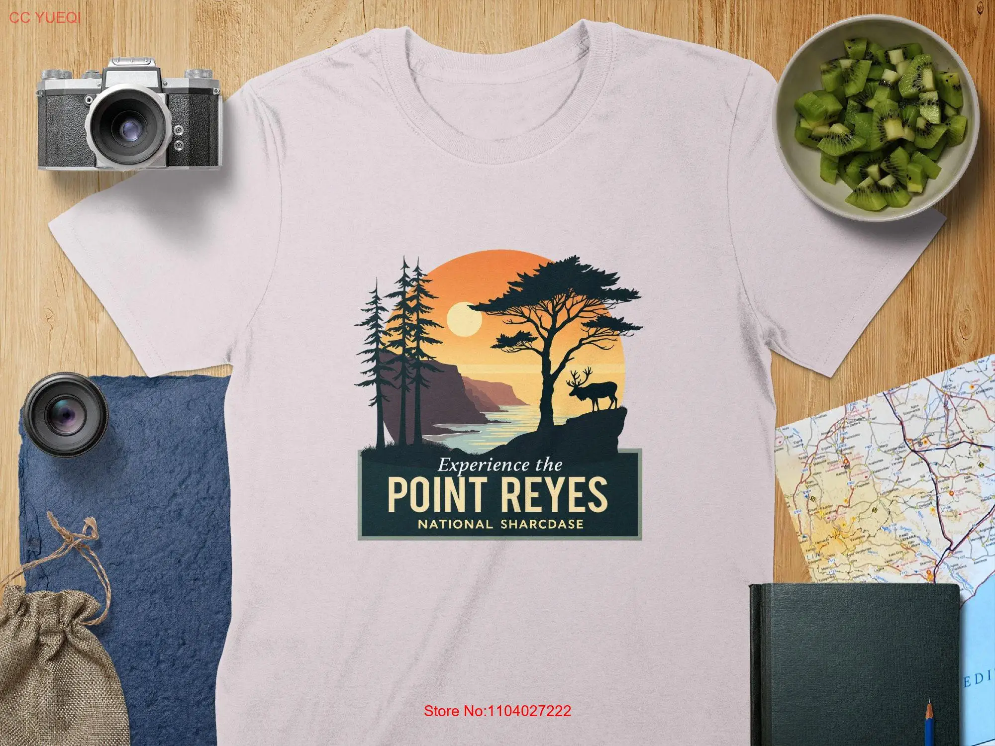 

Футболка Experience Point Reyes National Park Scenic Outdoor Landscape Hiking Adventure Одежда с длинными или короткими рукавами