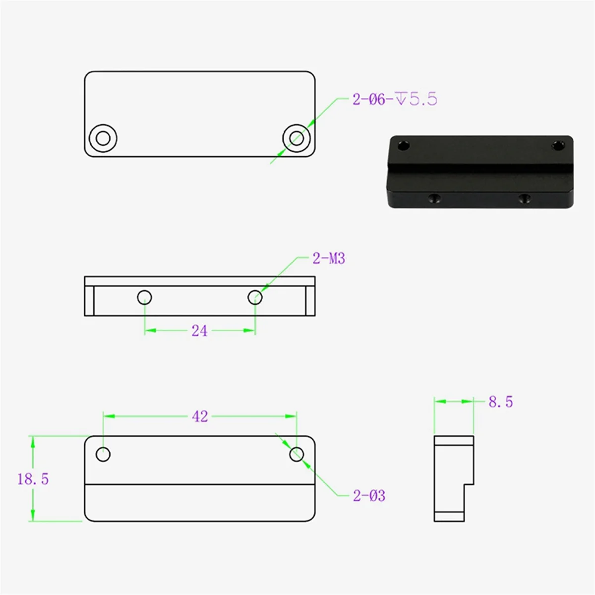 ABXHA 2 conjuntos de acessórios para impressora 3D para tensor de correia Anycubic Kobra3 e Neptune 4 Max