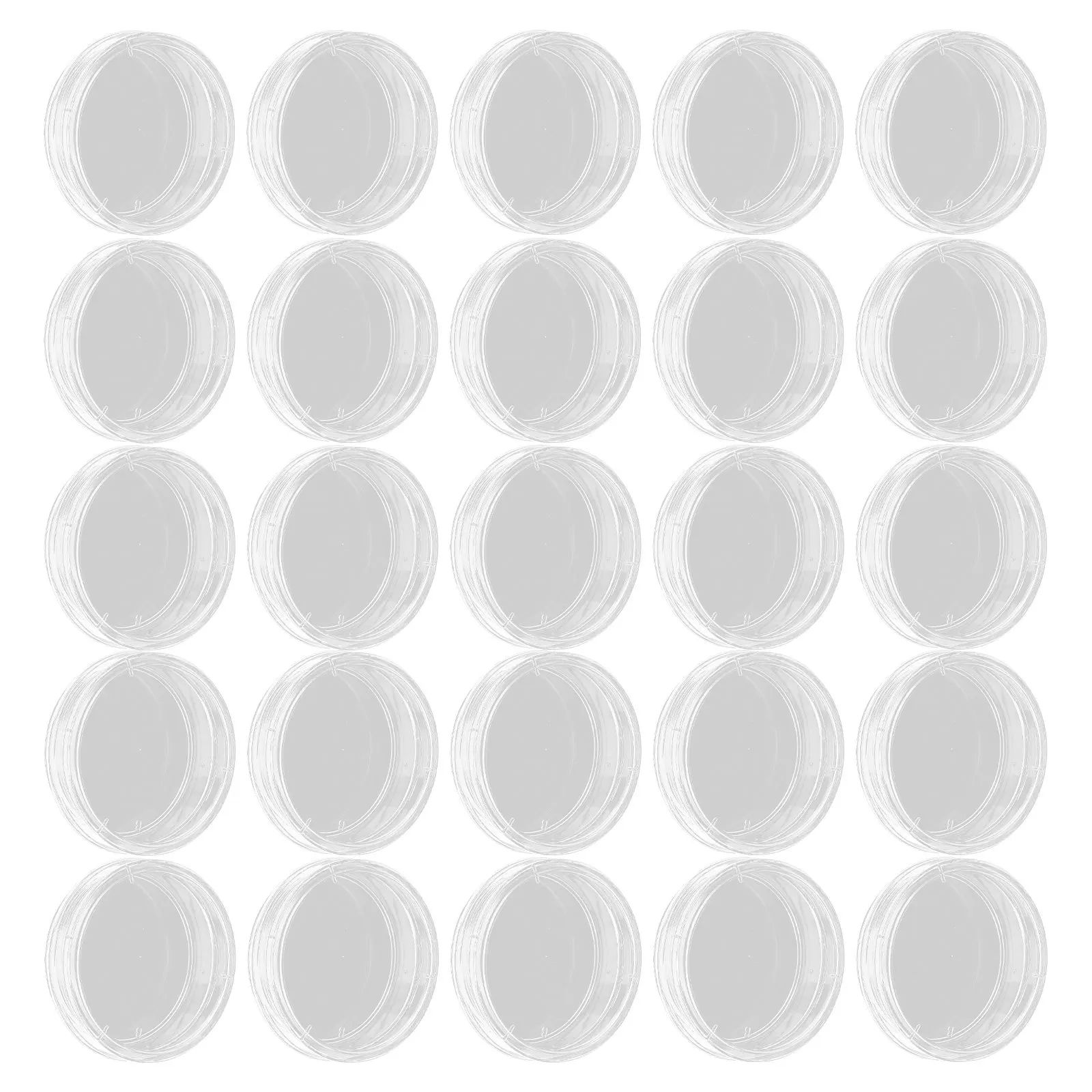 

30Pcs Petri Dishes Plastic Clear Laboratory Culture Plates Lid for Biology Chemistry Science Experiment Supplies
