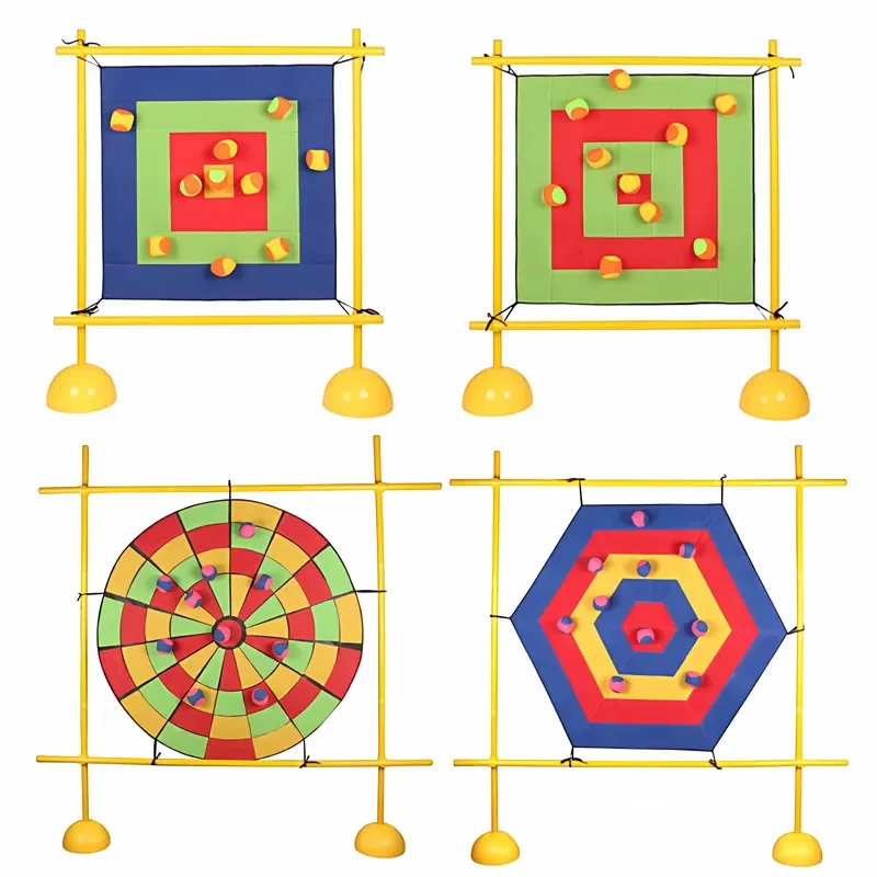 For Sticky Ball Target Board Kids Kindergarten Outdoor Parent Child Throwing Game Sandbag Darts Toy