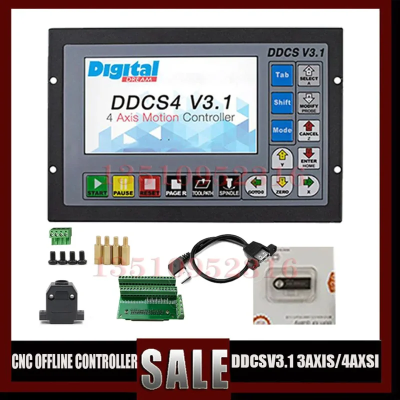Ddcsv3.1 Ddcsv4.1 Cnc 3/4 แกนมอเตอร์ Controller แทน Mach3 Motion ระบบควบคุมเปลือกโลหะ