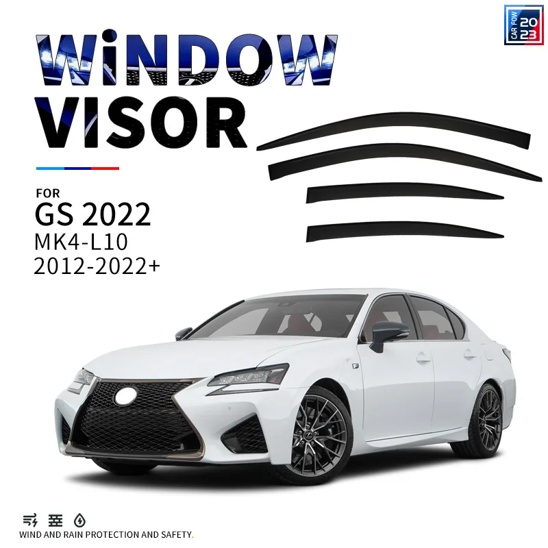 

For Lexus GS Window visor Weather Shield Side Window Deflector Car windshield weather shield Car accessories