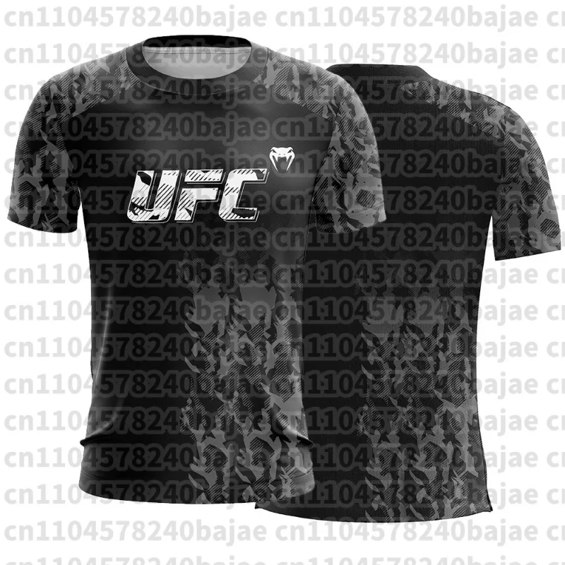 

Outdoor 2025 Summer UFC Streetwear T-shirt 3D Printed For Military Combat MMA Jersey Uniform Clothing Men Boxing Fitness Tops
