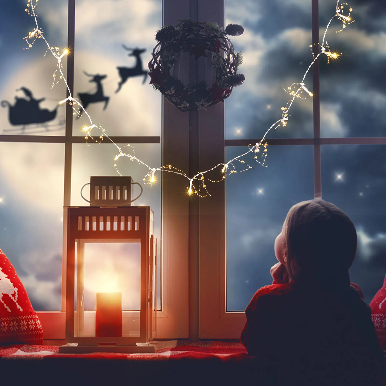 1 قطعة LED سلسلة أضواء اللؤلؤ بالطاقة اللؤلؤ لمهرجان حفل زفاف غرفة نوم في الهواء الطلق حديقة شرفة