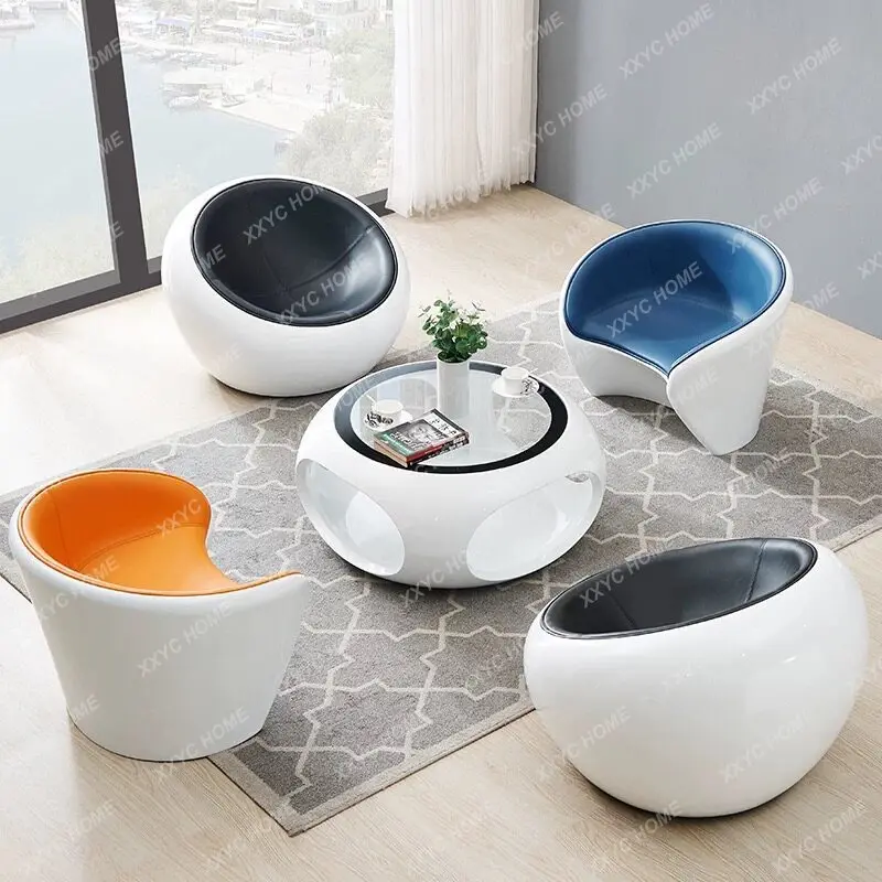 Creative office sofa sitting area reception negotiation leisure chair