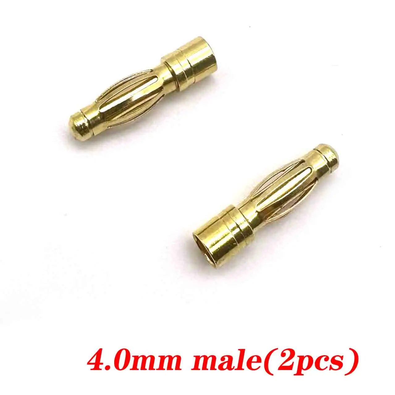 100pcs Gold Plated Brass  3.5mm 4mm  male female Banana Connector Plug Bullet  ESC Lipo RC Battery Plugs