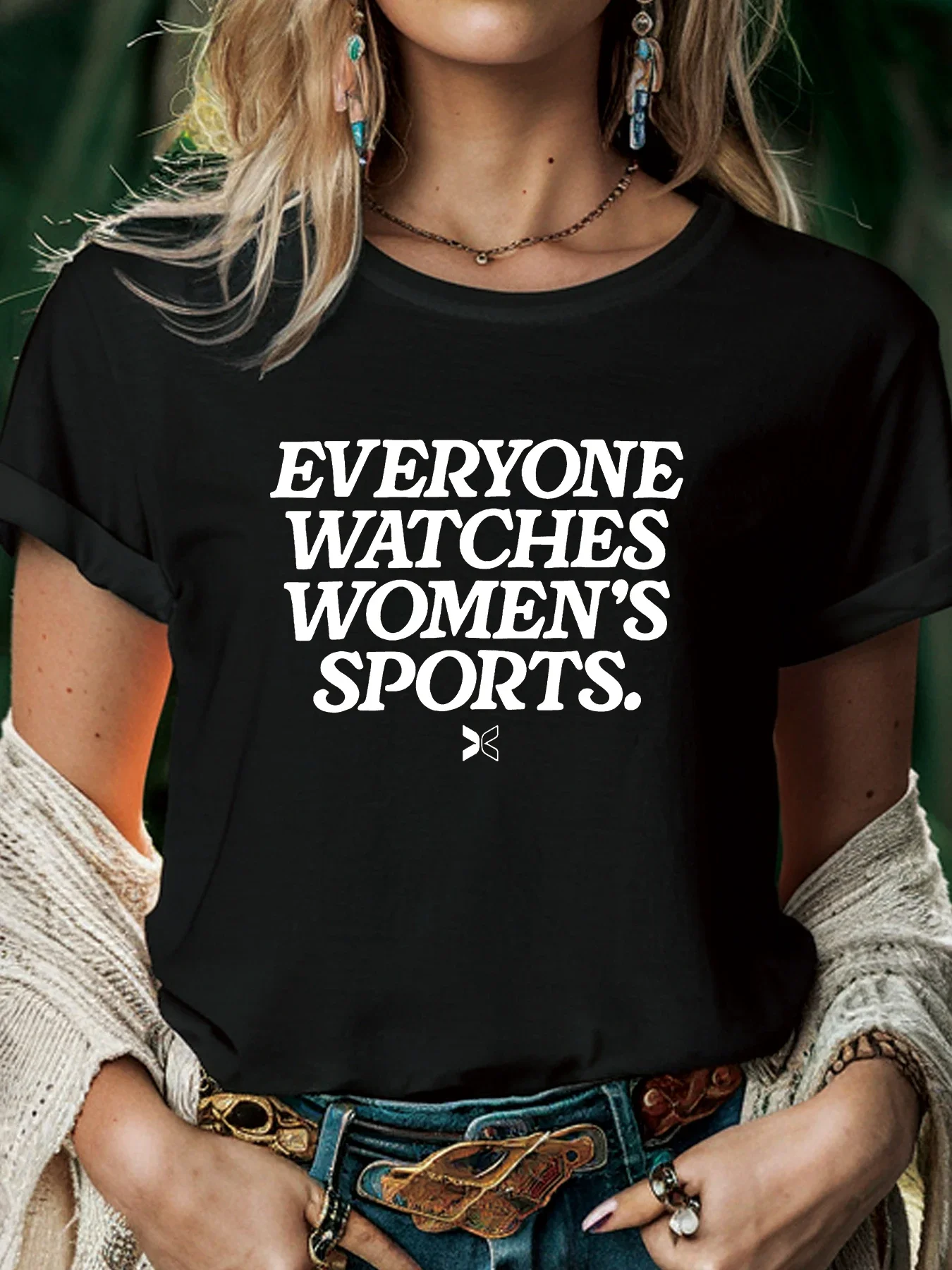 

Everyone Watches Women's Sports Women TShirt Summer Fashion Short Sleeved T-shirt Printed O-neck Casual Tshirt Summer Streetwear