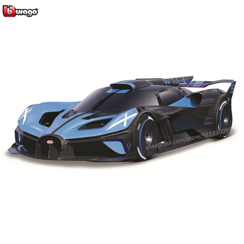 Bburago 1:43 NEW Scale Bugatti Bolide Alloy Luxury Vehicle Diecast Pull Back Cars Model Toy Collection Gift