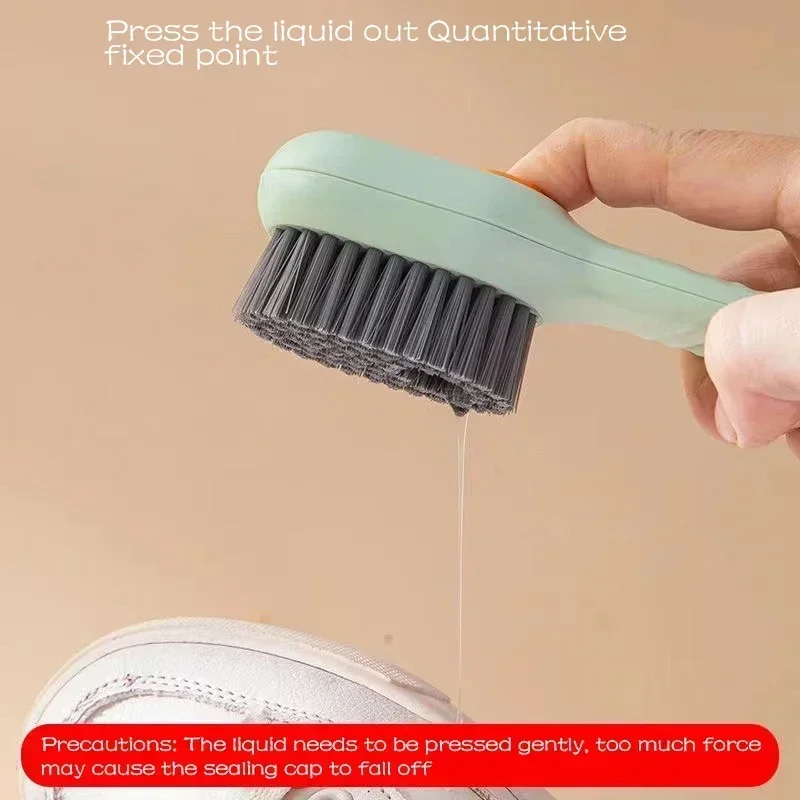 Cleaning Brush Soft Bristled Liquid Shoe Brush Long Handle Brush Clothes Brush Shoe Clothing Board Brush Household Cleaning Tool