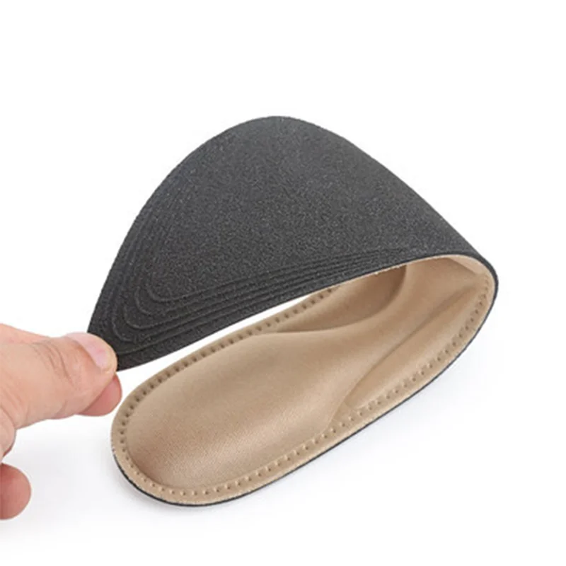 Plantilla de tacones altos para mujer, amortiguadora y absorbente de sudor, amortiguación fina, tacones altos, almohadilla puntiaguda antidolor