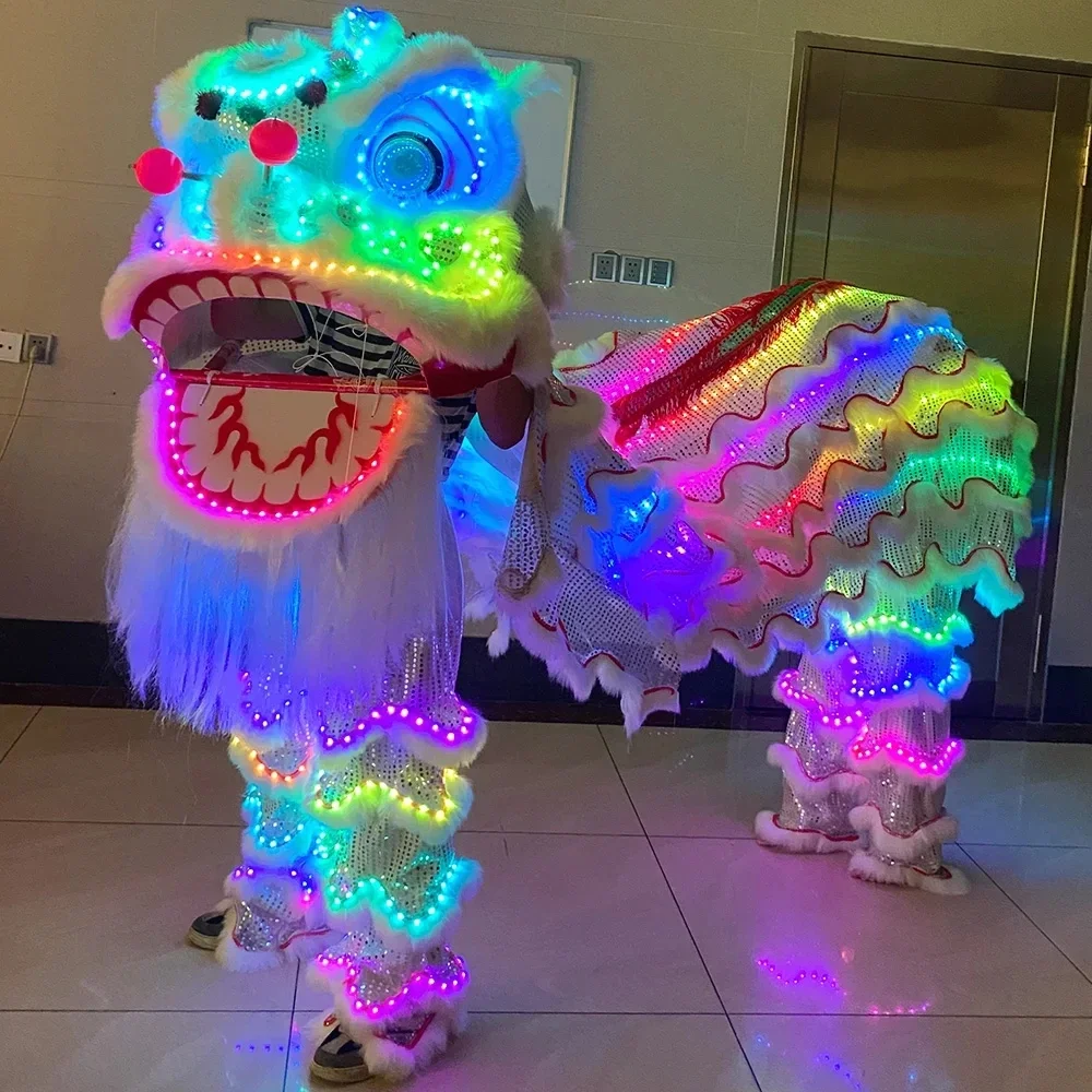 Event LED Light Lion Amusement Park Lion Dance Props Chinese Traditional Performance of LED Light South Lion Atmosphere Props