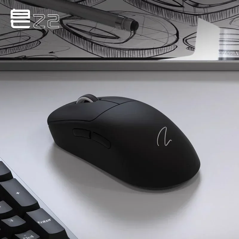 Imagem -03 - Zopin-tri-mode Mouse sem Fio Paw3395 Leve 4k 1k para E-sports Acessório Gamer para Jogos de Computador Presente