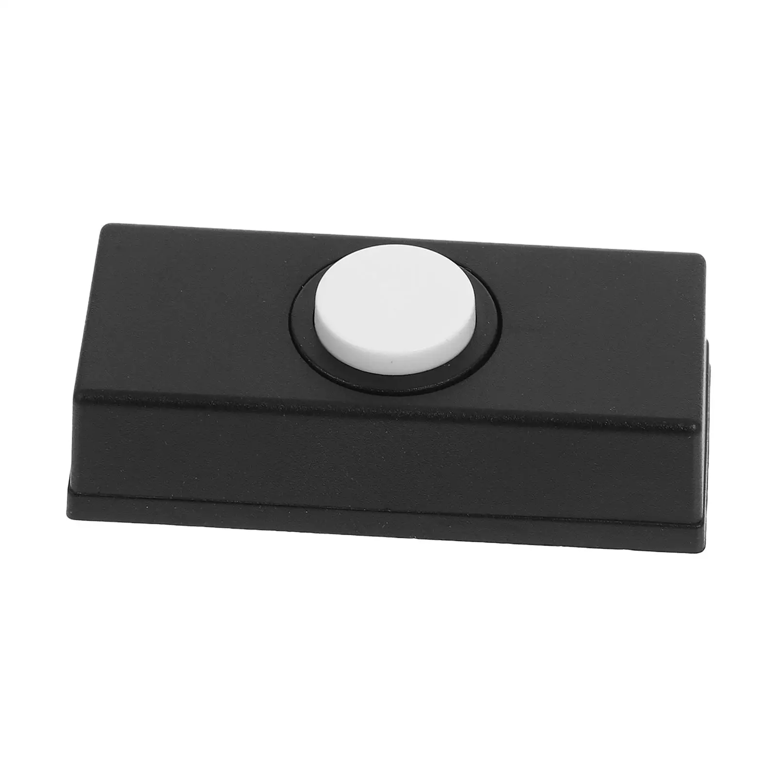 

Retro Doorbell Button Wall Mounted Switch Black Chime Durable Vintage Design Easy Install Door Bell Ringer Push Buttons