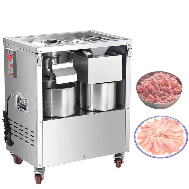 High Efficiency Beef Grinder, Small Vertical Meat Cutter, Electric Meat Grinder And Meat Cutting All-In-One Machine