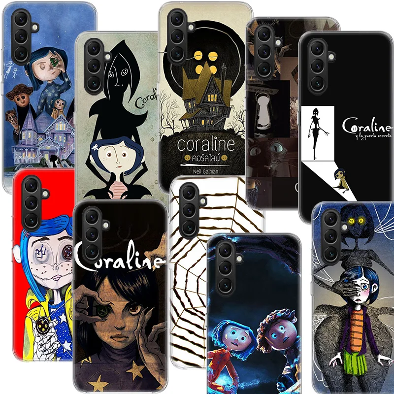 Fondos de Pantalla De Coraline Phone Case Samsung A05S A15 A25 A35 A55 A04S A14 A24 A34 A54 Galaxy Note 20 Ultra 10 Lite 9 8 A6