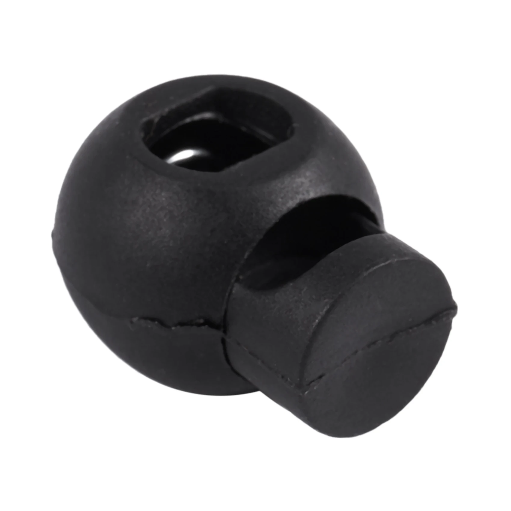 ABKS-500 Piece Cord Stopper DIY Black Plastic Connector Cord Lock Stopper Switch Cover