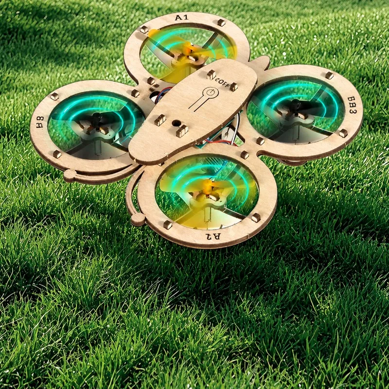 wooden-diy-stem-drone-24g-remote-control-quadcopter-model-toy-one-key-takeoff-landing-360-degree-flip-stunt-aircraft-for-kids