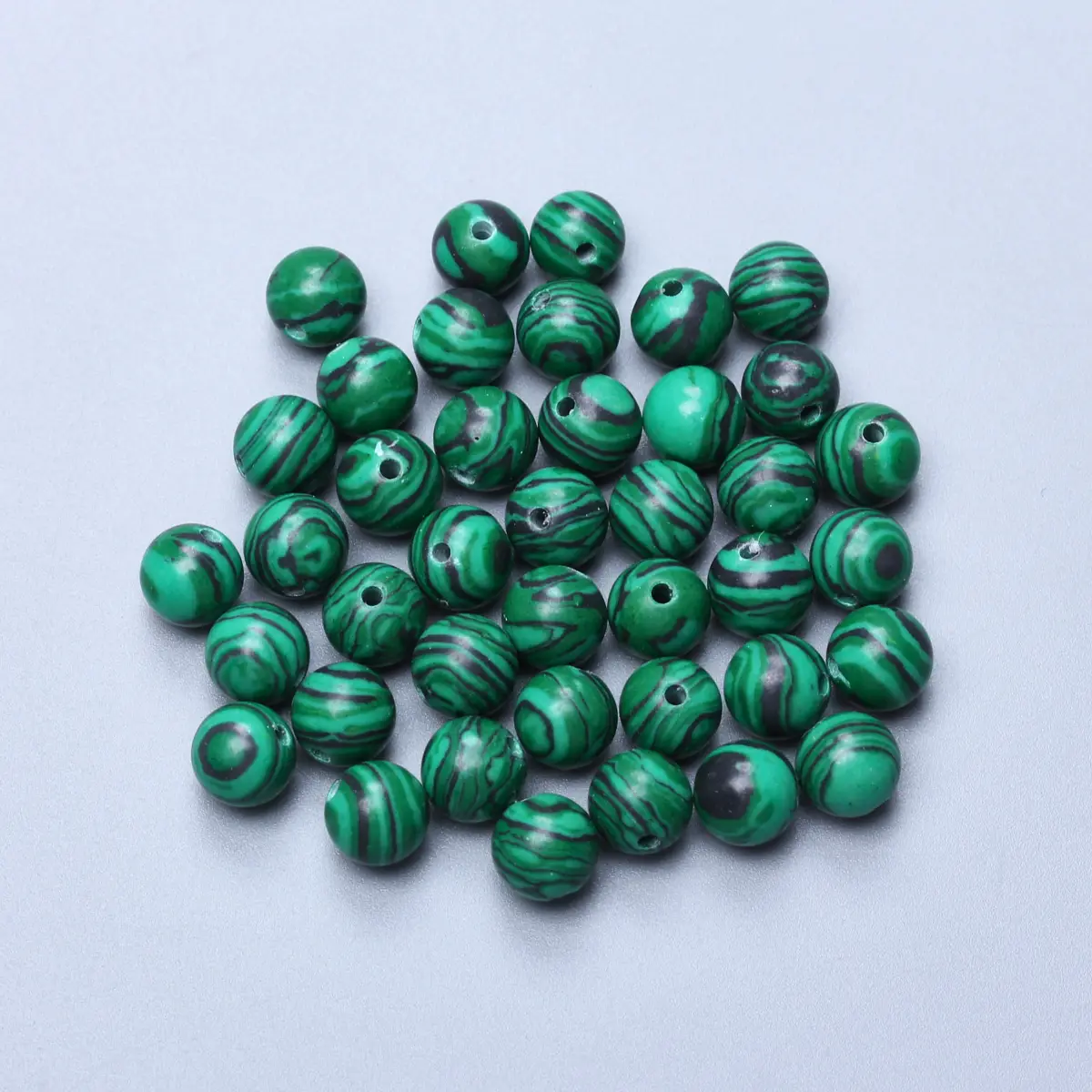 60-30 pz 4/6/8/10mm verde Malachite pietra preziosa pavone pietra naturale fai da te perline rotonde accessori per gioielli che fanno fascino